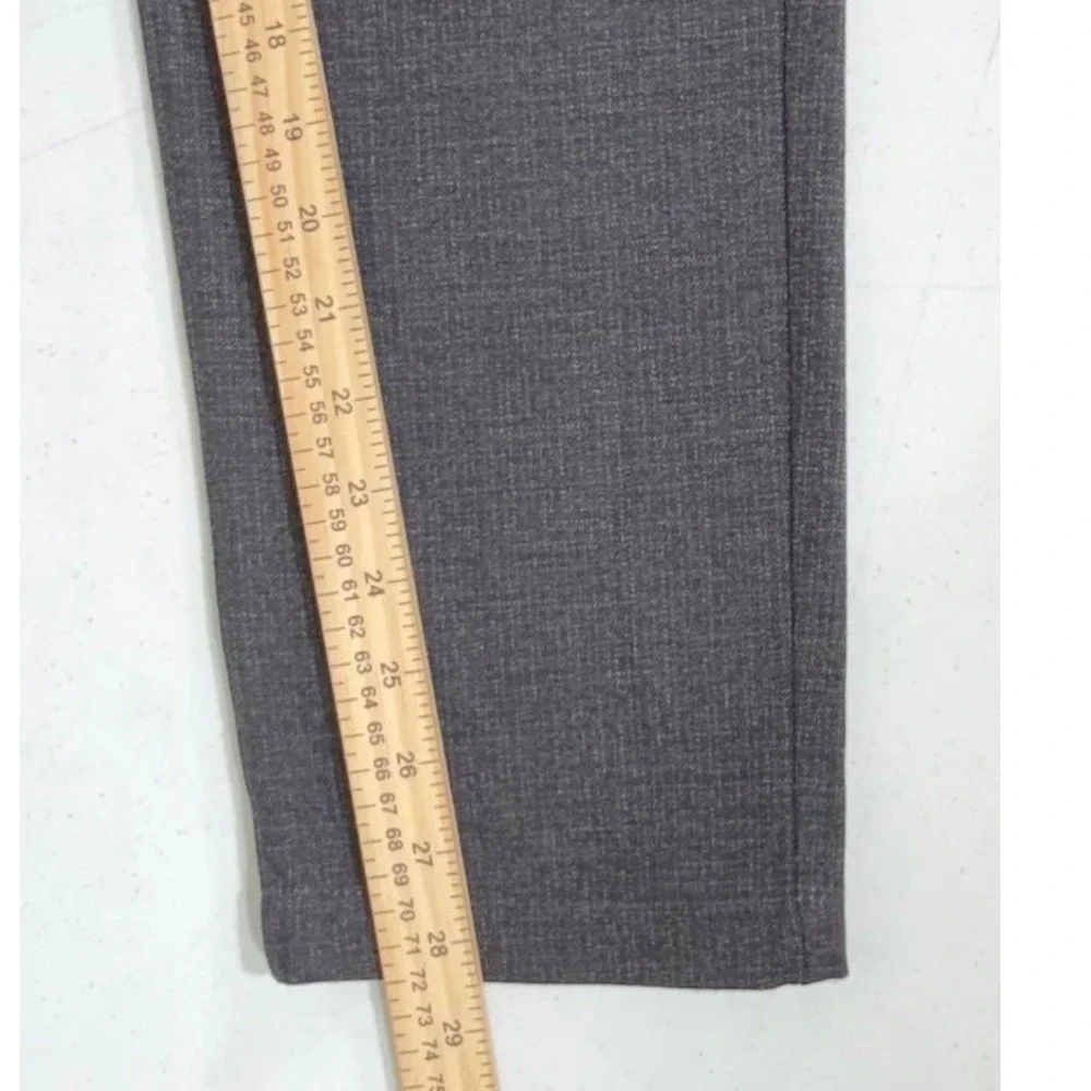 Zara Textured Dress Slacks Pants‎ Size 31 (32x28.5) Charcoal Gray Slim Tapered